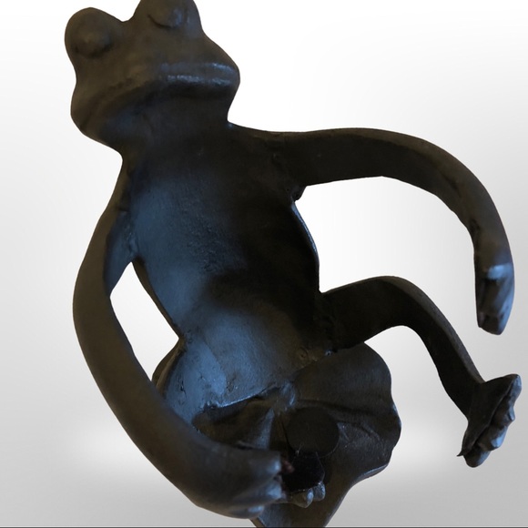 Cast iron frog wine caddy - Picture 3 of 5